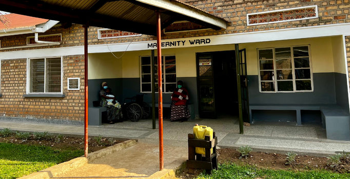Photo of maternity ward at Rushoroza Hospital in Uganda